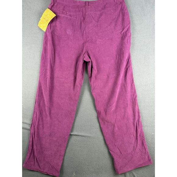 NWT Bob Mackie Wearable Art Pants Size XL Purple - Picture 6 of 8